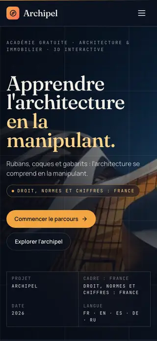 Affichage mobile de Archipel