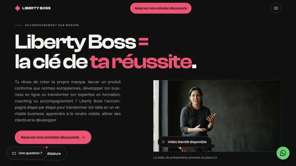 Startseite von Liberty Boss
