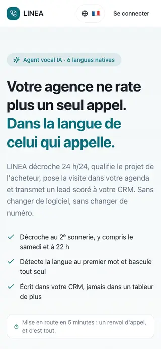 Affichage mobile de LINEA