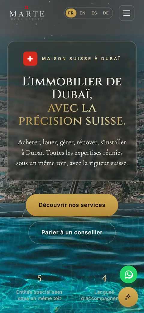 Affichage mobile de MARTE GROUP